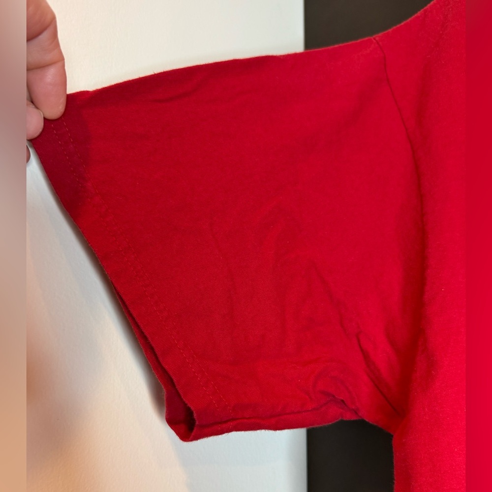 VINTAGE ADIDAS Red & Black Obsessed Men's Shirt - Picture 3 of 6